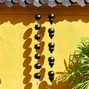 Hot-Selling 1W+ Villa Courtyard Gourd Rain Chain Japanese-Style Eaves Drainage Chain Water Guide Chain Rainwater Chain Gutter Guide