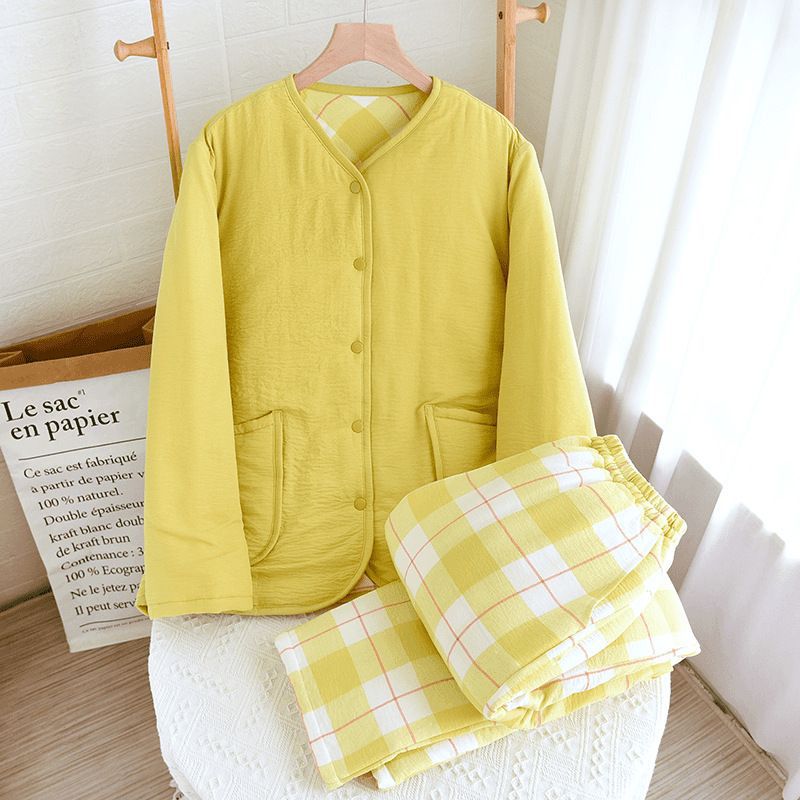 Women's [round neck] yellow