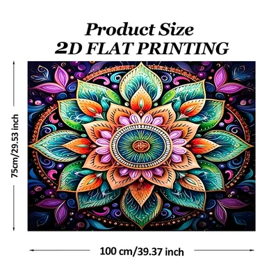 easy to maintain, wholesale, Avtomobil döşəmə paspasları - sd265-floral-charm-of-the-secret-garden-75100cmcrystal-velvet-with-dot-plastic-backing