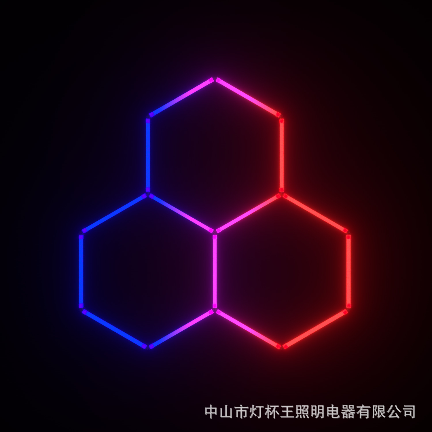 Copa de lámparas rey comercio exterior estilo RGB atmósfera de luces deportivas sala KTV gimnasio bar música ritmo decida panal lámpara de pared