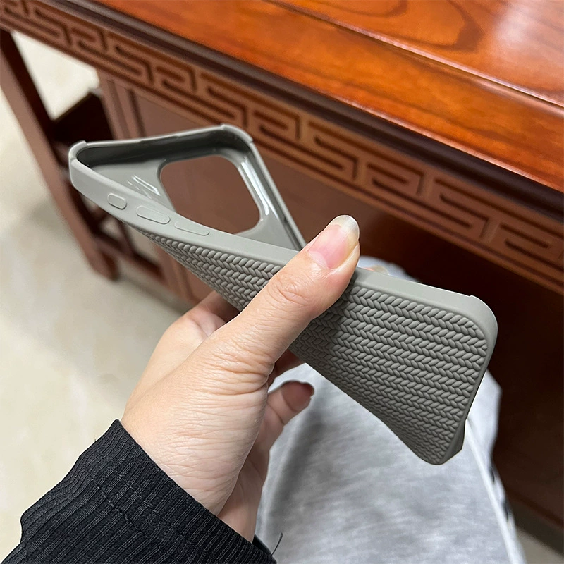 Phone case Apple iPhone 17 Pro — knitted texture, simple elegant fall protection