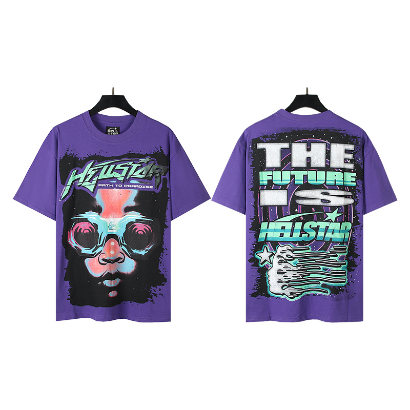 Venta al por mayor versión correcta pa marca de moda manga larga Camiseta palmera espalda Carta Grande logo manga de Batwing OS gota hombro superior