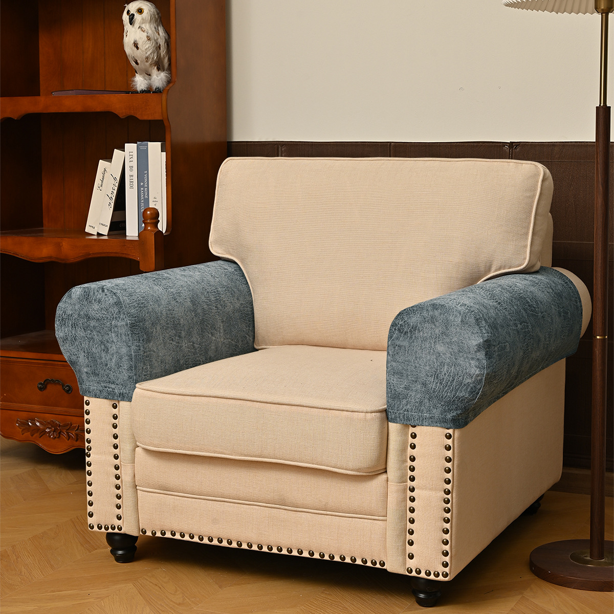 Amazon transfronterizo resistente al agua polirido PU guantes sofá toallas de sofá antideslizante TEMU en stock