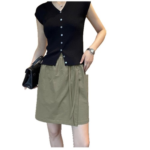 Sun Protection Skirt-Pants for Girls 2025 Summer Thin High-Waist Slimming Loose Plus Size Casual Versatile Non-Slip Shorts for Women