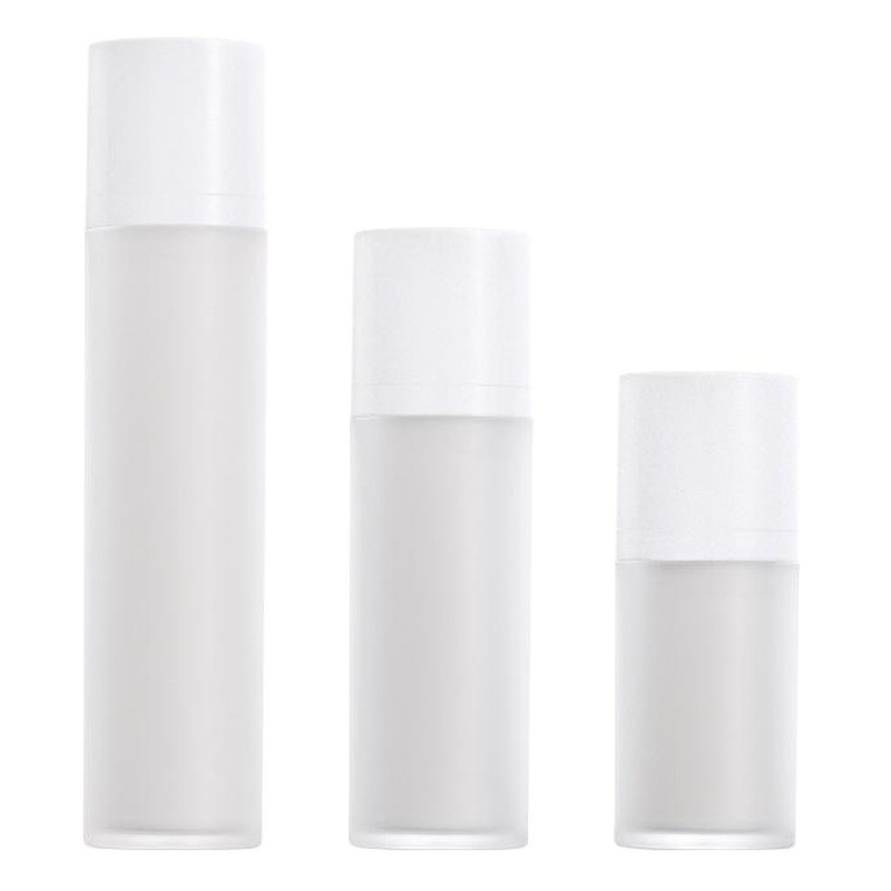 Xumin envases cosméticos esmerilado vacío presionando botella de loción protección solar giratoria botella de vacío esencia Crema para los ojos sub-botella