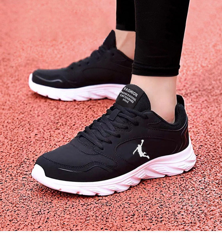 Giày nam kiểu sneaker cổ thấp lót lông giữ ấm, mặt da tổng hợp chống thấm, đế dày chống trượt, nhẹ, phù hợp mùa đông — 2 - Giày trắng, 2 - Giày đen, 2 Hắc Kim (đơn giày không thêm nhung), 2-1 Màu đen chi tiết 9
