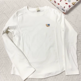 26079 小熊头刺绣拼接长袖 衣长60胸围96