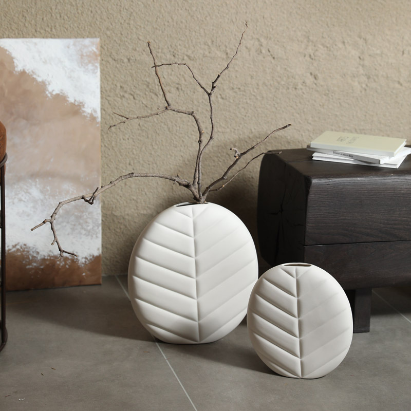 Blanco inswind de alto valor de la cara jarrón de flores de cerámica de arte flor seca flor de diseño decoración decoración del gabinete de vinos de sala de estar