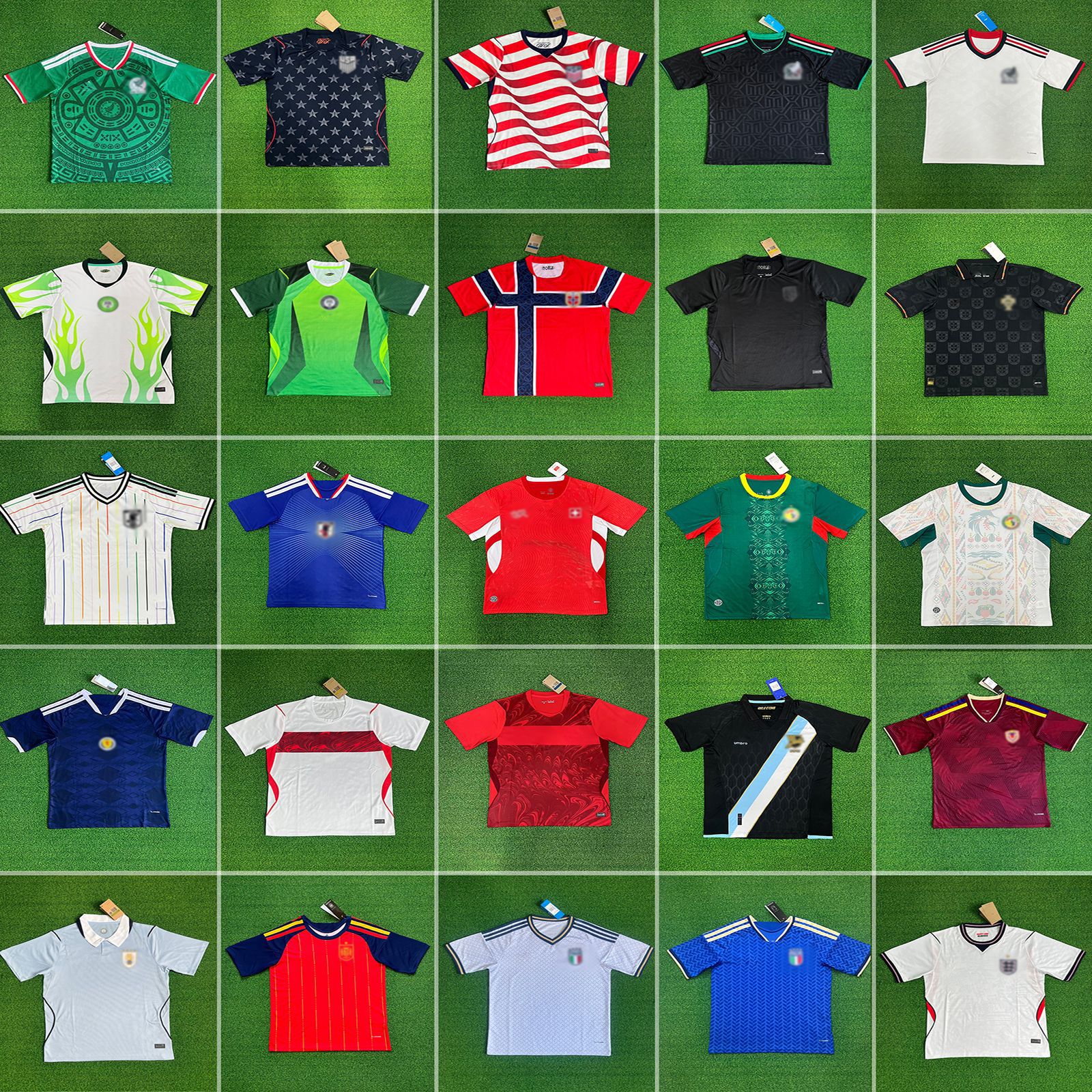 2627 Usa Home World Cup National Team Jersey Fan Version Quick-Dry Jersey Spain Scotland Football Uniform