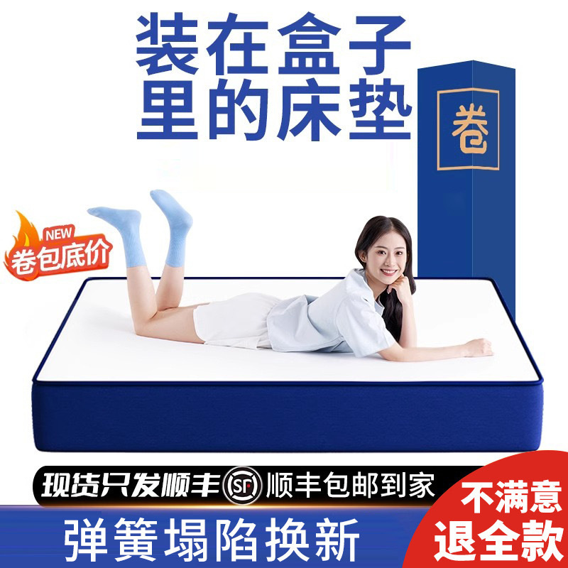 Premium Blue Box Simmons Mattress Independent Pocket Spring Mattress Thickened Latex Mattress