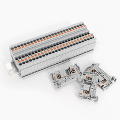 PT2.5 Spring Terminal PT-4 Straight Insertion Quick Tool-Free Connection Rail Combination Terminal Strip