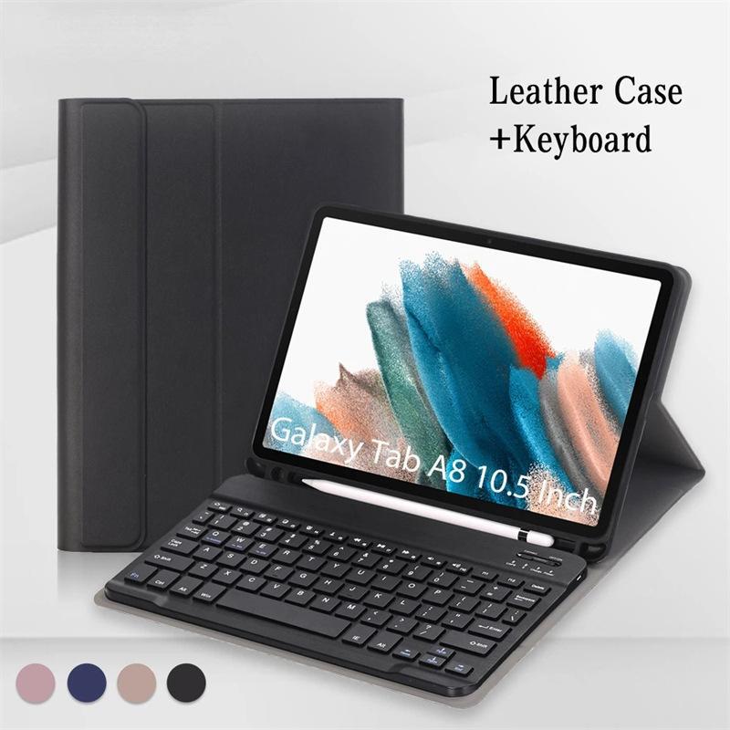 X200 for A8 Samsung s6lite tablet p610 leather case P615 Bluetooth keyboard A7 protective case S7 pen slot S8