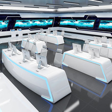 烤漆指挥中心控制台安防监控台多媒体电脑操作台调度台办公桌