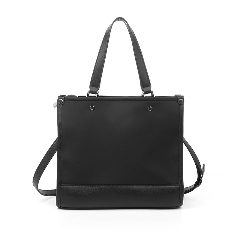 Bolsa de negocios de mujer portátil impresa de nylon tela negra alta sensación de ultra fibra bolso pequeño LP7238 #