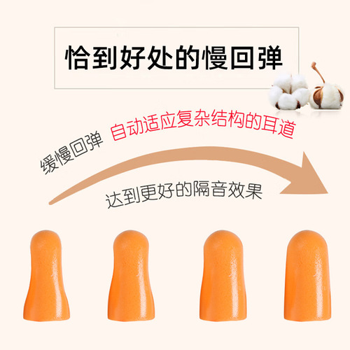 3M 1110 earplugs soundproof earplugs protective belt line learning earplugs anti-noise slow rebound earplugs