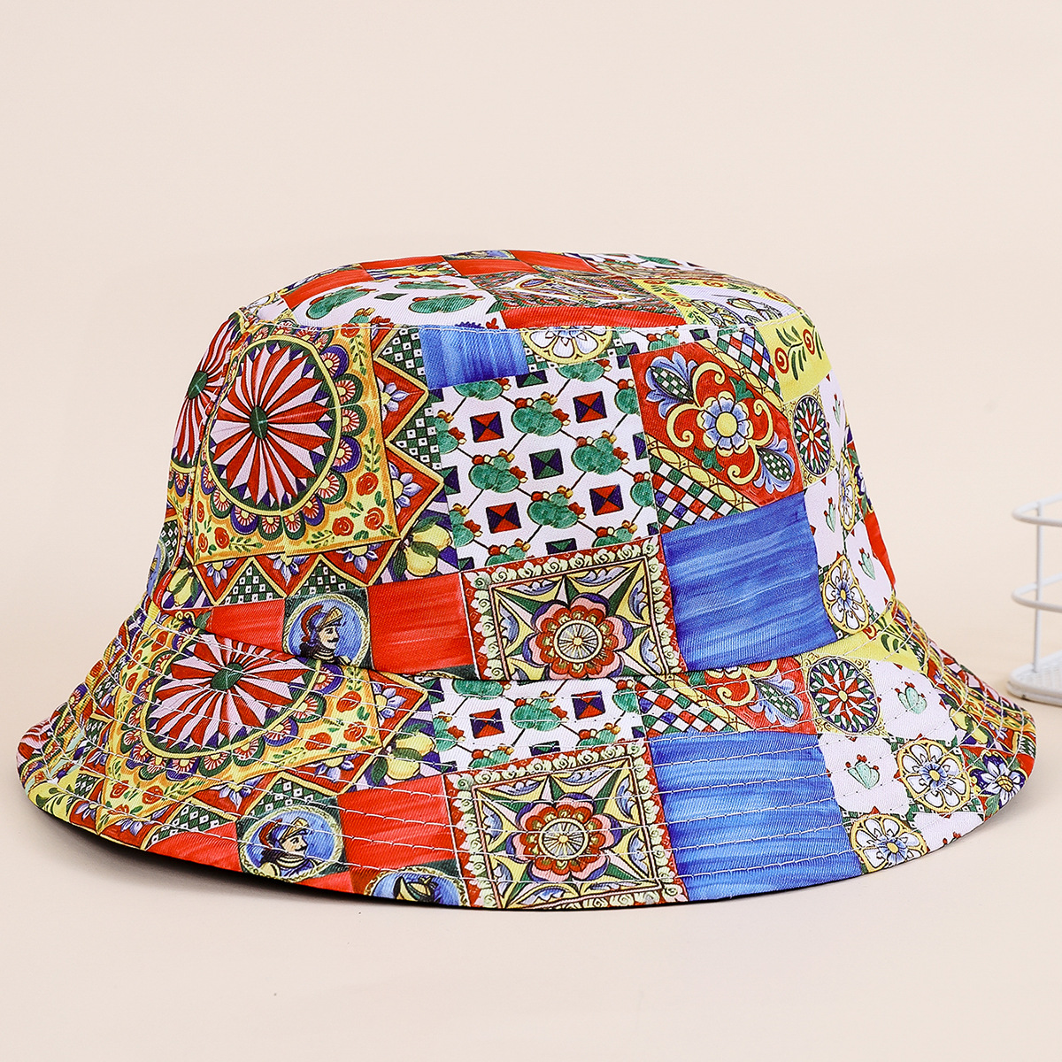 Primavera y verano nuevo sombrero de sol retro estilo étnico sombrero de sol bohemio pescador sombrero