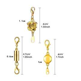 diy饰品配件圆球磁铁扣珍珠磁性扣花形磁扣镶钻手链扣项链扣 跨境