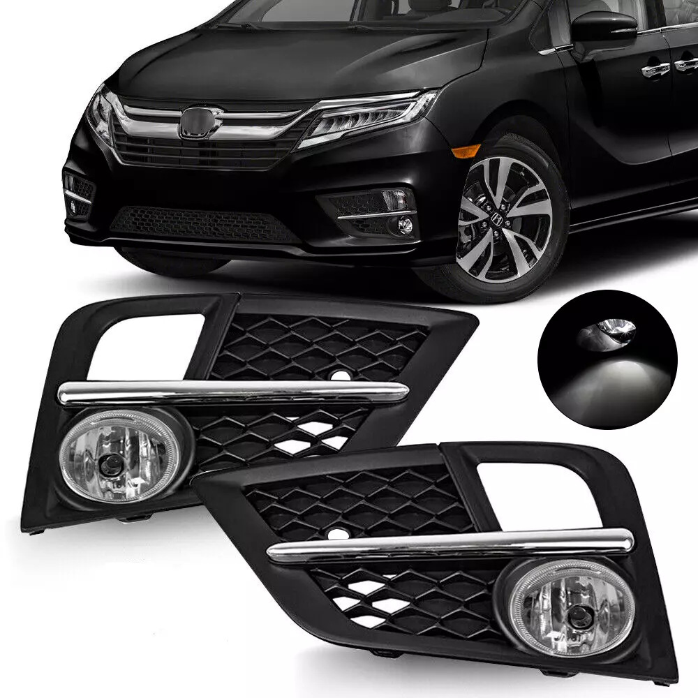 Aplicable a Honda Odyssey 2018 2019 2020 Luz de niebla halógeno LED parachoques delantero Luz de niebla delantera