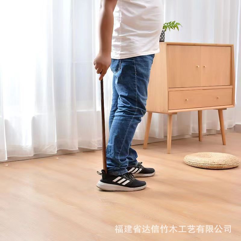 Zapatos de madera sólida, mango largo, zapatos caseros para mujeres embarazadas, zapatos de artefactos, mango de zapatos, mango de zapatos, zapatos de extracción, zapatos deslizantes.