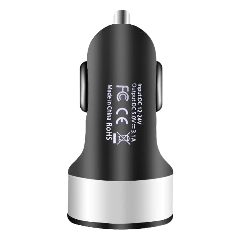 Cargador de coche cargador de coche uno para dos 24V encendedor de cigarrillos enchufe de conversión USB teléfono móvil de carga rápida suministros de coche