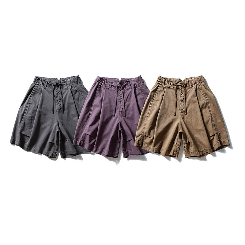 Summer retro trousers for leisure for men and women, shorts, American style, loose fit
