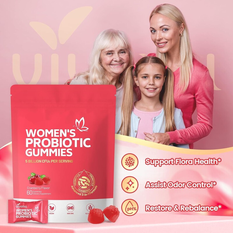 现货新品TK亚马逊跨境爆款60粒女性益生菌软糖WOMEN'S PROBIOTIC|undefined