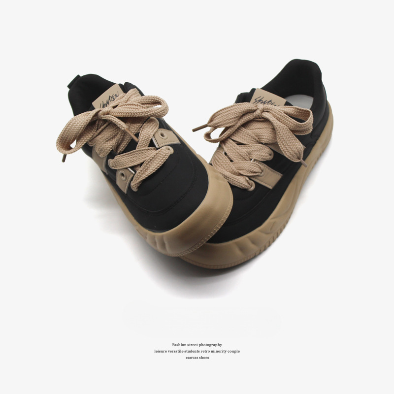 日系冈山久留米夏季新款原创vintage小众休闲透气硫化德迅男板鞋