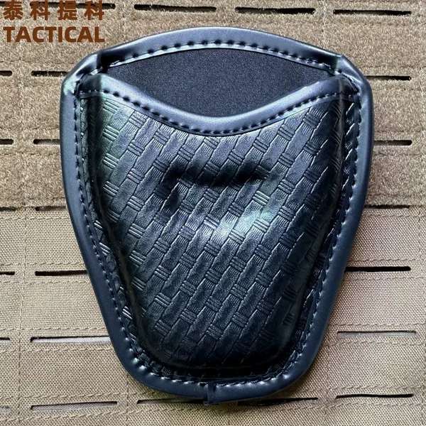 Open-Top Quick-Release Handcuff Holster Waist-Mounted Nylon Universal Waist Bag K Bag Tactical Accessory Bag Cylinder Handcuff Plate Rose Gold