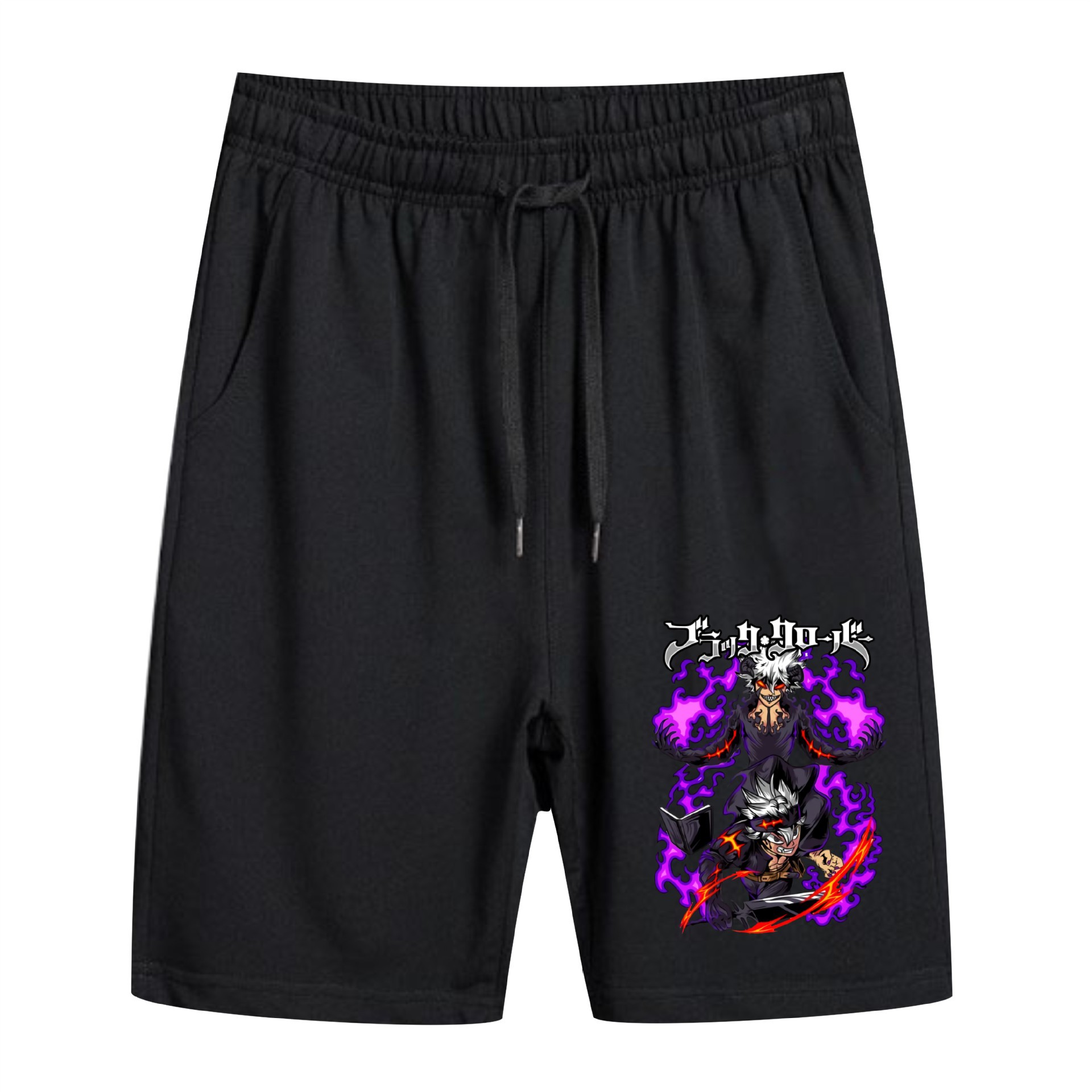 Pantalones de playa Black Clover de trébol negro de comercio exterior