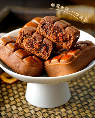 Hawthorn shortbread, sucrose-free buckwheat, hawthorn pulp soft sandwich, middle-aged meal replacement cakes and snacks for wholesale