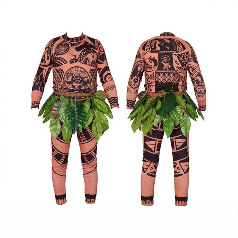 Moana Cosplay Costume Maui Cosplay Costume Moana Maui Outfit Halloween Anime Costume Cosplay
