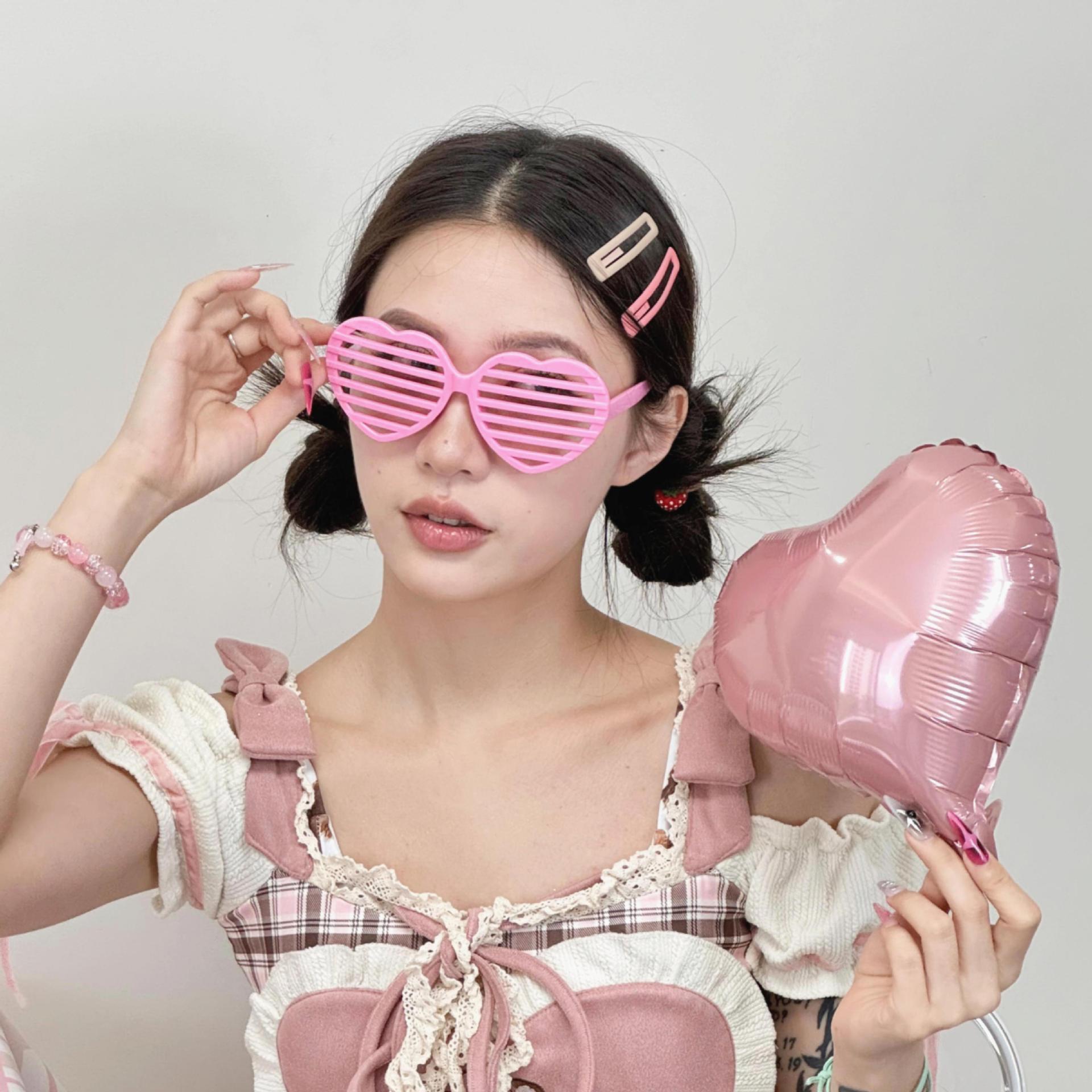 Gafas Decorativas de Corazón para San Valentín de Plástico ABS para Fiestas y Celebraciones