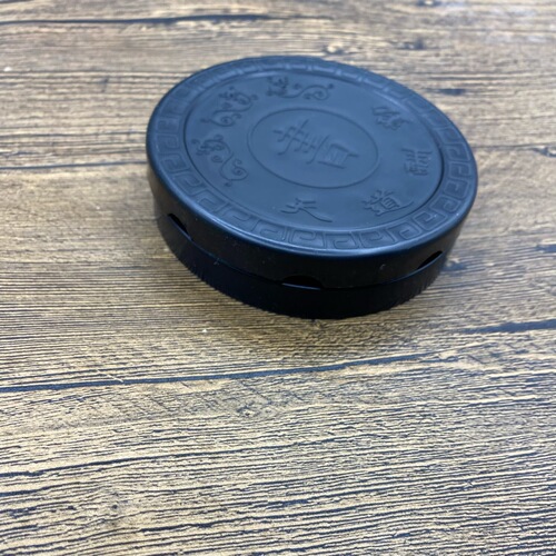 4-inch round black plastic ancient horse inkstone Bagua ink cartridge Tai Chi ink cartridge dual-purpose ink grinding ink sea ink pool wholesale