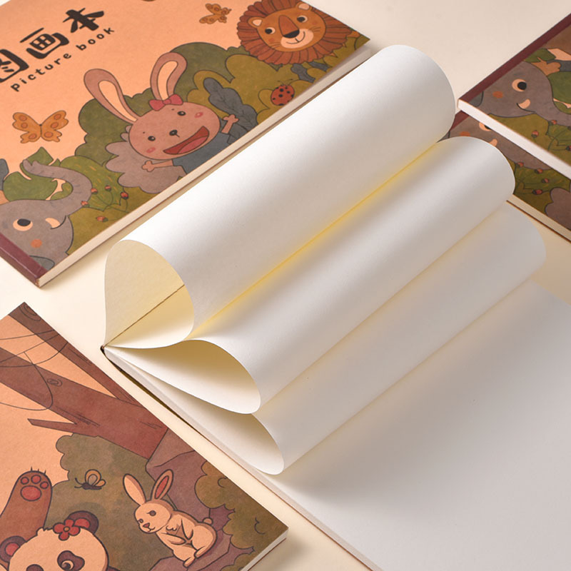 现货加厚a4儿童图画本小学生空白素描可撕绘画本幼护眼美术画画本|undefined