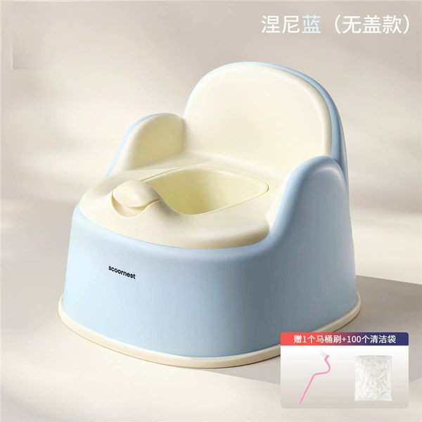 Neni Blue (without cover) - free 1 toilet brush + 100 cleaning bags [upgraded integrated