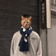 Christmas Scarf Men's Korean Style Fashion Student Wool Thickened Warm Boyfriend New Year Gift Couple Scarf