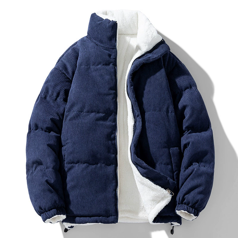 Детский пуховик из бархата, тёплая зимняя куртка, размеры M–4XL (голубой/рыжий/тёмно‑синий)