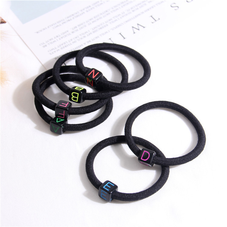 hair accessory with letters
