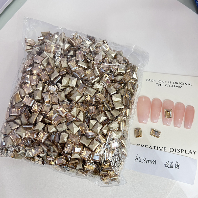 [KKK04-14] champagne long right angle 6 * 8mm