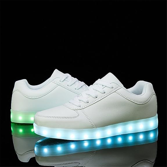 New fashion LED luminous shoes men and women student sports board shoes USB charging shoes fluorescent shoes factory direct sales