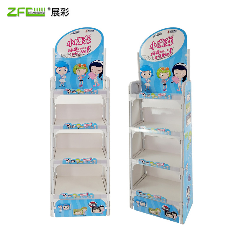 定 制女性用品展示架超市卫生巾货架卫生棉纸陈列架创意堆头展架