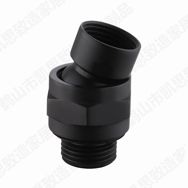 Accesorios de la ducha del aerosol superior de cobre de la bola del oscilación de la ducha negro mate cepillado brillante boca de 4 puntos