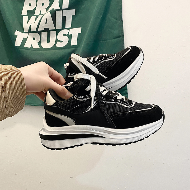 Dad shoes men Instagram style college chunky casual waffle shoes chic street style niche Klein blue sports shoes trendy