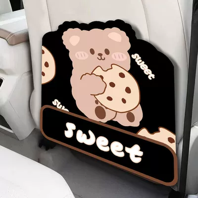 Cartoon anti-kick pad car anti-kick Chair back anti-kick pad - cookie-bear-one-piece