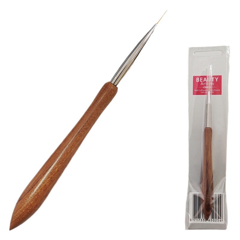 Sandalwood Rod drawing pen drawing pen 11/15/21mm ultra fine painting pen solid wood rod nail tools