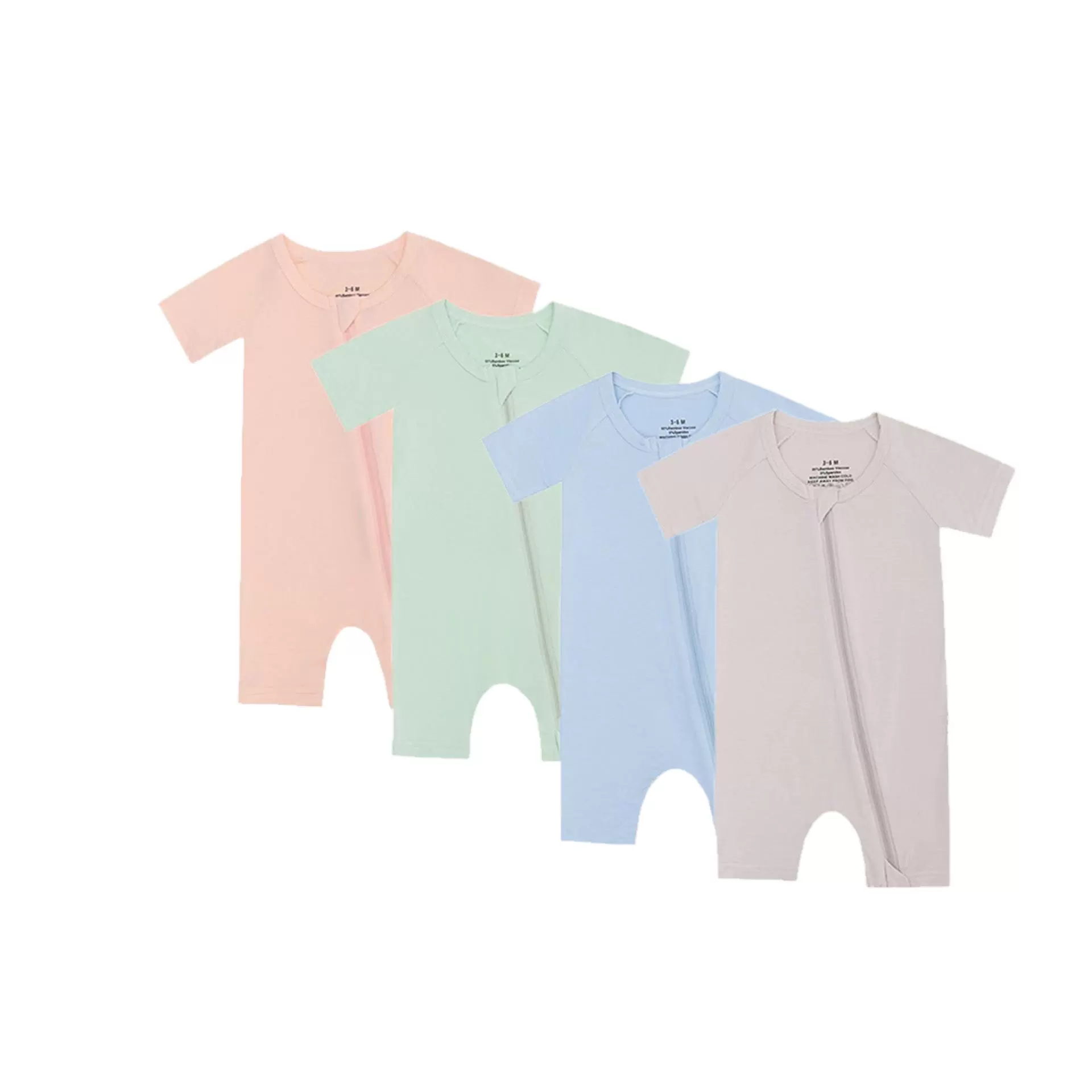 【现货】欧美外贸婴儿连体衣夏装新生儿宝宝哈衣睡衣竹纤维爬服