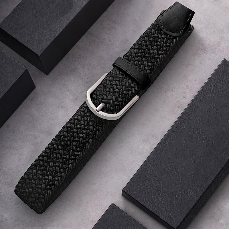 Men's Alloy Pin Buckle Cowhide Elastic Waist Wholesale Youth Student Fashion Versatile Stretch Belt_voghion.com