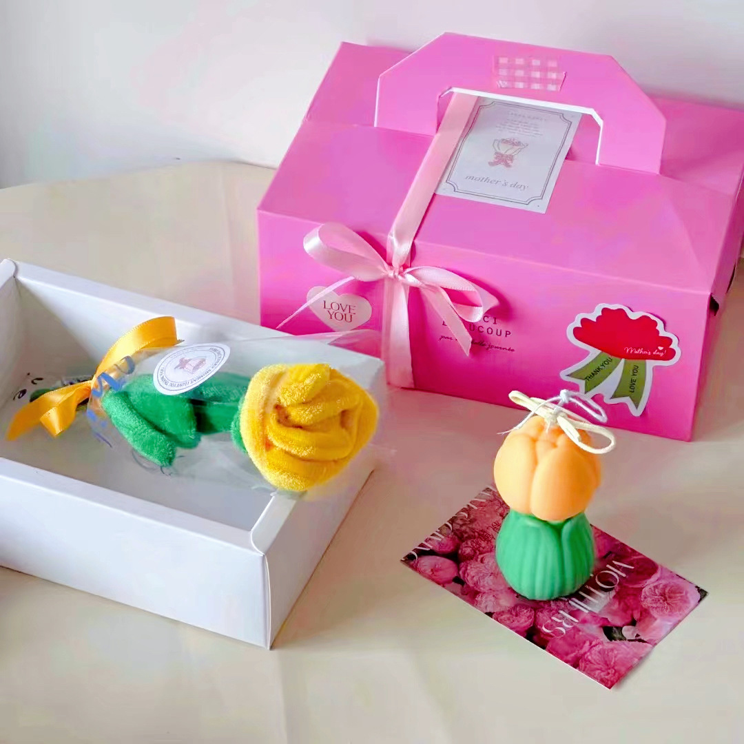 Vela de fragancia de tulipán delicada pequeña vela de aromaterapia transfronteriza regalo de boda