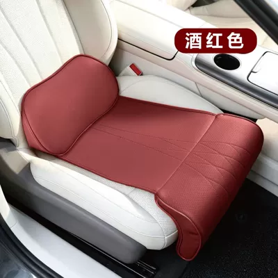 for driver and passenger seats, Waist support - perforated-lumbar-support-polka-dot-leg-rest-burgundy