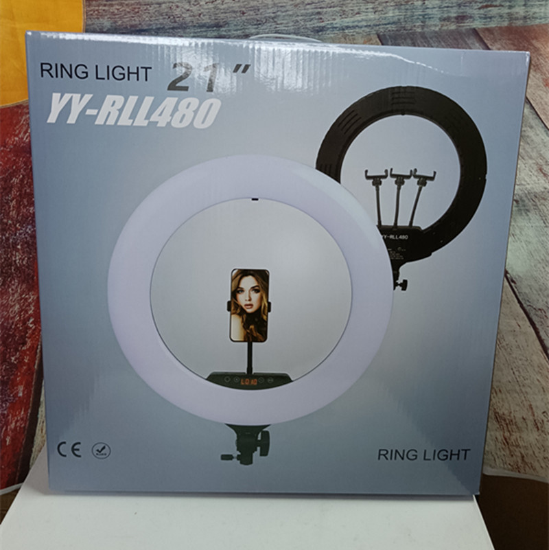 YY-RLL480手机补光灯网红直播主播灯拍照摄影LED环形灯多功能补光